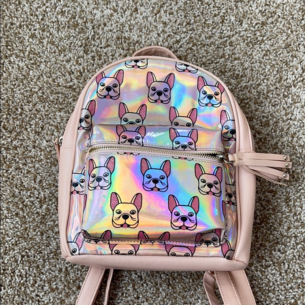 Pink puppy backpack